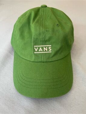 Vans Green Cap with White Logo Embroidery